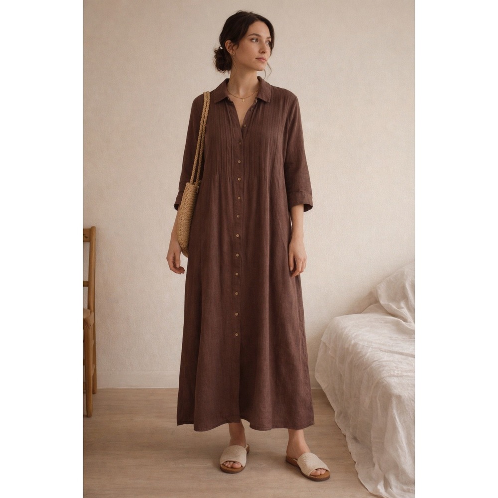 Kiko Brown Maxi Dress